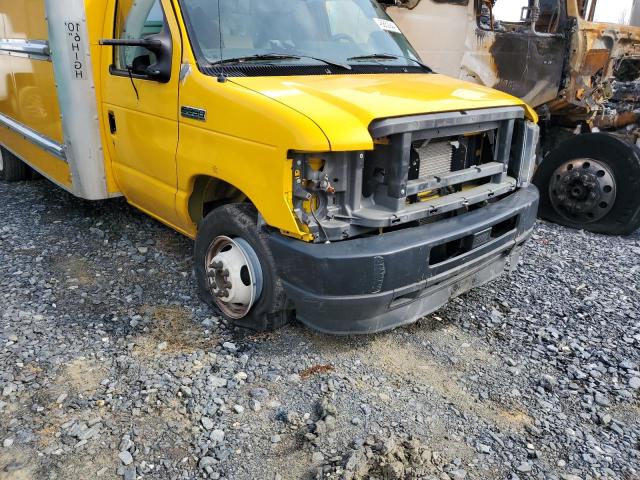 1FDWE3FN0NDC09251 - 2022 FORD ECONOLINE E350 SUPER DUTY CUTAWAY VAN YELLOW photo 9