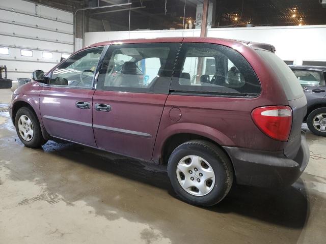 1B4GP25322B668282 - 2002 DODGE CARAVAN SE BURGUNDY photo 2