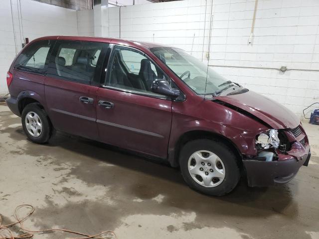 1B4GP25322B668282 - 2002 DODGE CARAVAN SE BURGUNDY photo 4