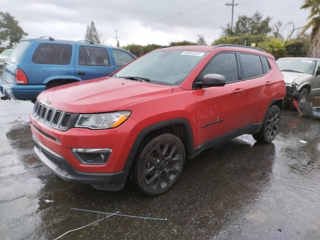 3C4NJCEB7MT564185 - 2021 JEEP COMPASS 80TH EDITION RED photo 1