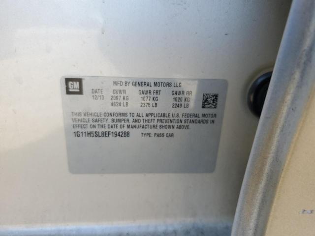 1G11H5SL8EF194288 - 2014 CHEVROLET MALIBU LTZ GOLD photo 12