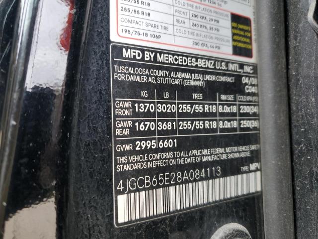 4JGCB65E28A084113 - 2008 MERCEDES-BENZ R 350 BLACK photo 13