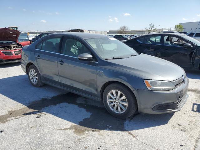 3VW637AJ7DM291209 - 2013 VOLKSWAGEN JETTA HYBRID GRAY photo 4