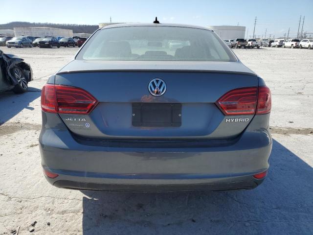 3VW637AJ7DM291209 - 2013 VOLKSWAGEN JETTA HYBRID GRAY photo 6