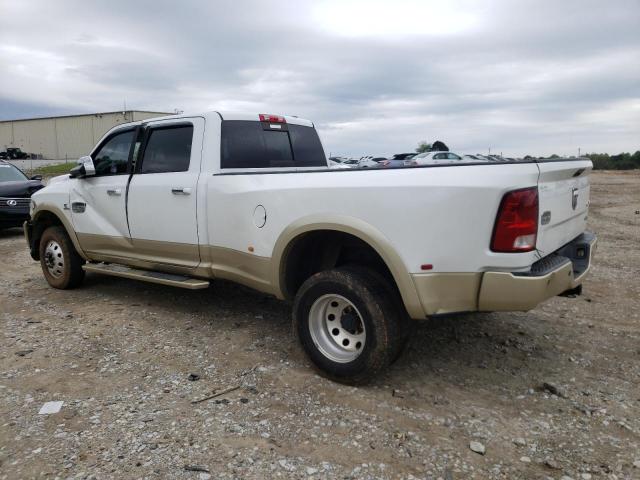 3C63DRKL9CG186237 - 2012 DODGE RAM 3500 LONGHORN WHITE photo 2