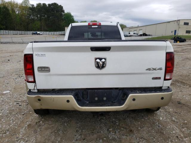 3C63DRKL9CG186237 - 2012 DODGE RAM 3500 LONGHORN WHITE photo 6