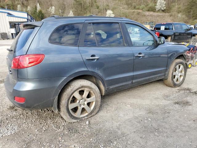 5NMSH73E19H266027 - 2009 HYUNDAI SANTA FE SE BLUE photo 3