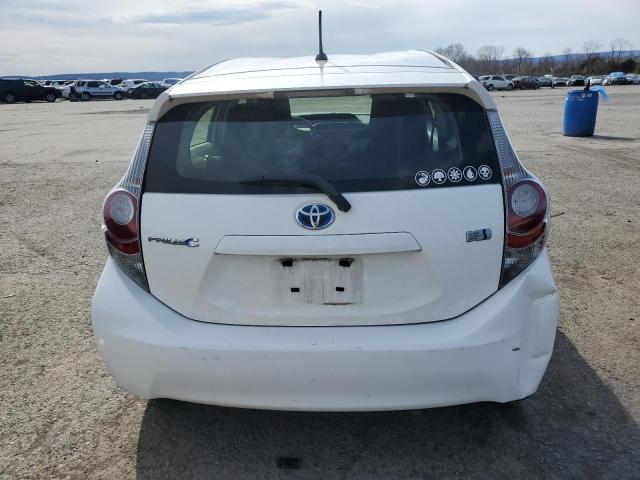 JTDKDTB37E1066780 - 2014 TOYOTA PRIUS C WHITE photo 6