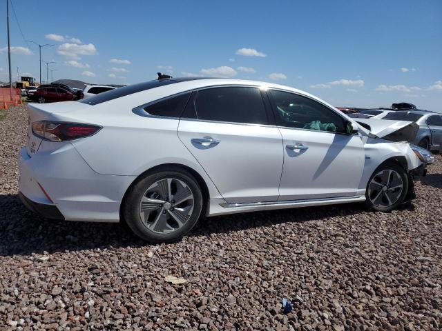 KMHE34L37KA093411 - 2019 HYUNDAI SONATA HYBRID WHITE photo 3