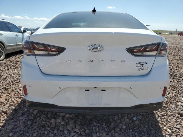 KMHE34L37KA093411 - 2019 HYUNDAI SONATA HYBRID WHITE photo 6