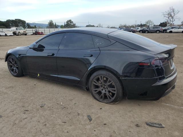 5YJSA1E58NF487215 - 2022 TESLA MODEL S BLACK photo 2