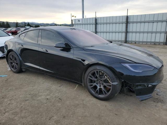 5YJSA1E58NF487215 - 2022 TESLA MODEL S BLACK photo 4