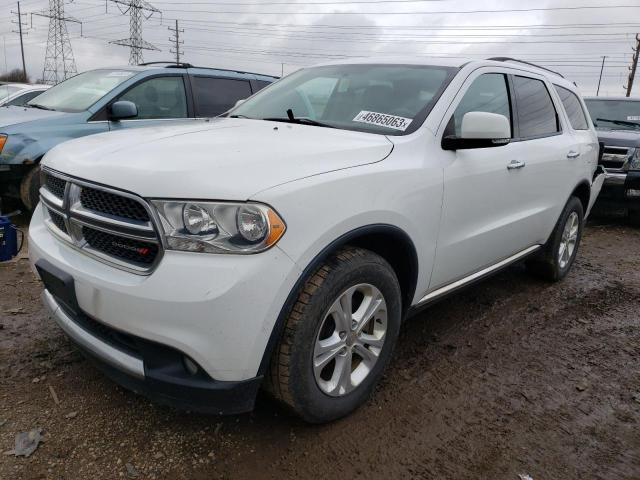 1C4RDJDG8DC686558 - 2013 DODGE DURANGO CREW WHITE photo 1