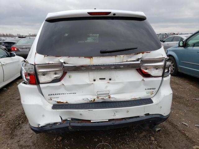 1C4RDJDG8DC686558 - 2013 DODGE DURANGO CREW WHITE photo 6