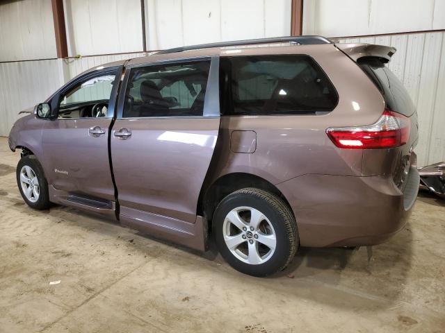 5TDKZ3DC5LS044615 - 2020 TOYOTA SIENNA LE BROWN photo 2