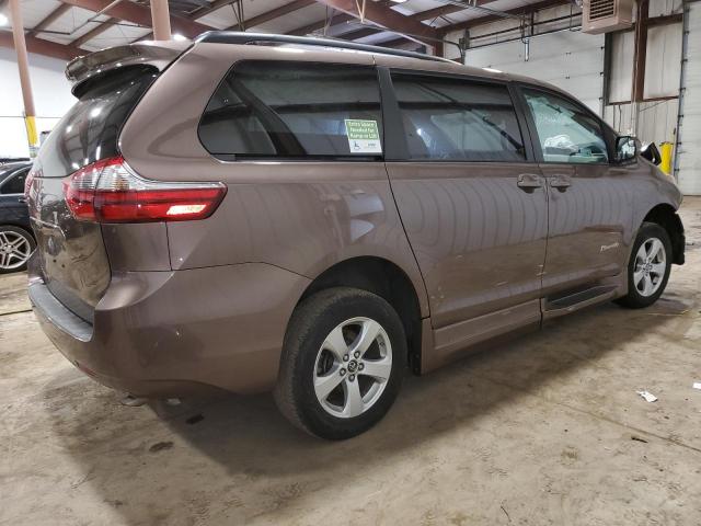 5TDKZ3DC5LS044615 - 2020 TOYOTA SIENNA LE BROWN photo 3