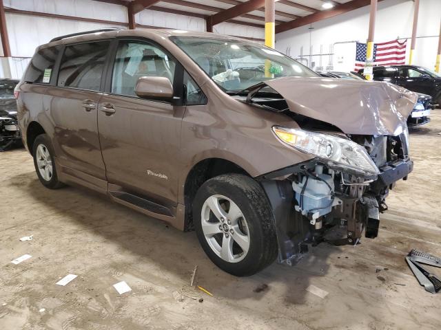 5TDKZ3DC5LS044615 - 2020 TOYOTA SIENNA LE BROWN photo 4