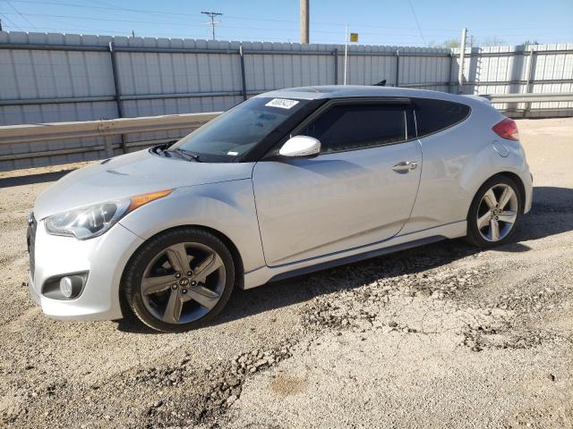 KMHTC6AE7FU235106 - 2015 HYUNDAI VELOSTER TURBO SILVER photo 1