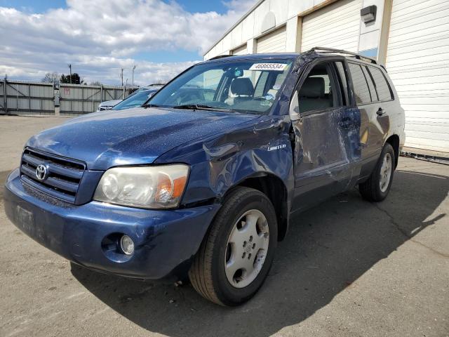 JTEEP21A940029504 - 2004 TOYOTA HIGHLANDER BLUE photo 1