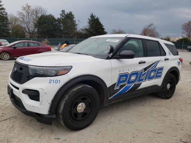 1FM5K8AB2MGA17812 - 2021 FORD EXPLORER POLICE INTERCEPTOR WHITE photo 1