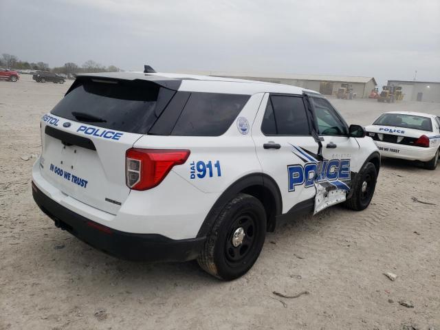 1FM5K8AB2MGA17812 - 2021 FORD EXPLORER POLICE INTERCEPTOR WHITE photo 3