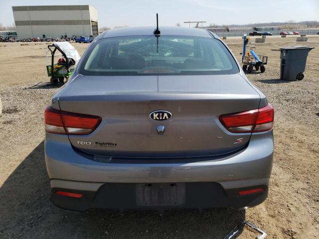 3KPA24AB2KE187760 - 2019 KIA RIO S GRAY photo 6