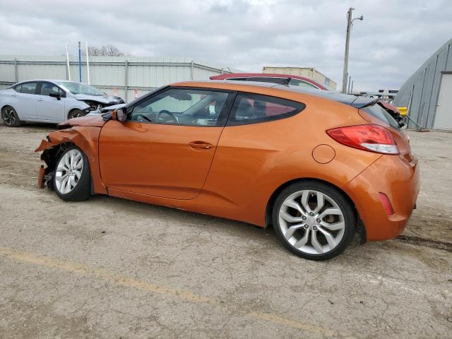 KMHTC6ADXCU030947 - 2012 HYUNDAI VELOSTER ORANGE photo 2