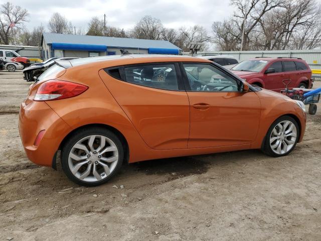 KMHTC6ADXCU030947 - 2012 HYUNDAI VELOSTER ORANGE photo 3