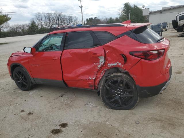 3GNKBBRA5MS529377 - 2021 CHEVROLET BLAZER 1LT RED photo 2