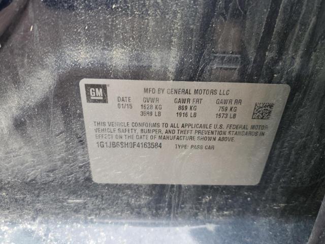 1G1JB6SH0F4163584 - 2015 CHEVROLET SONIC LS 蓝色 照片 12