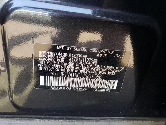 JF1VA1H61J9818566 - 2018 SUBARU WRX LIMITED GRAY photo 12