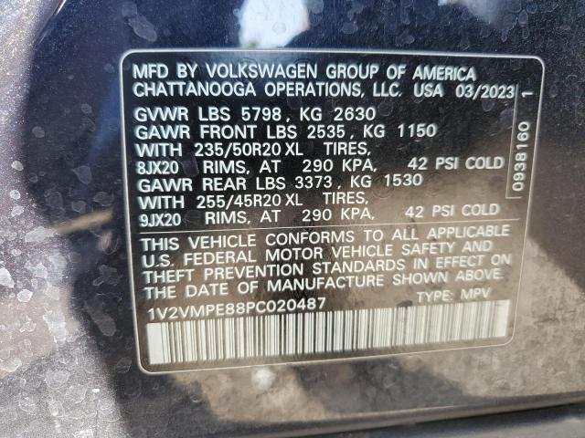 1V2VMPE88PC020487 - 2023 VOLKSWAGEN ID.4 PRO S 黑色 照片 13