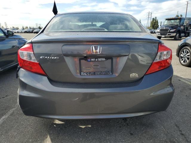 19XFB2F58CE367520 - 2012 HONDA CIVIC LX GRAY photo 6