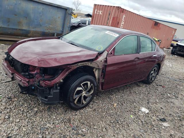 1HGCR2F3XGA222096 - 2016 HONDA ACCORD LX BURGUNDY photo 1