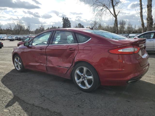 3FA6P0H9XGR240651 - 2016 FORD FUSION SE RED photo 2