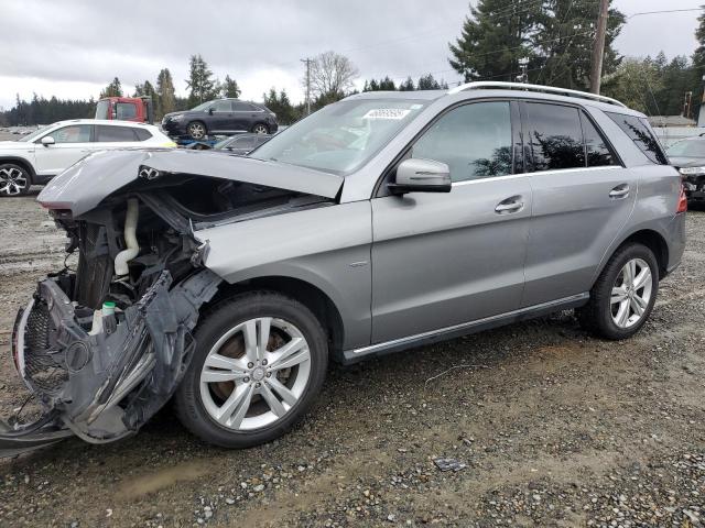 4JGDA5HB9CA026396 - 2012 MERCEDES-BENZ ML 350 4MATIC GRAY photo 1