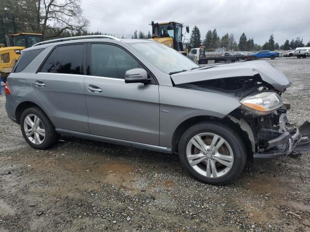 4JGDA5HB9CA026396 - 2012 MERCEDES-BENZ ML 350 4MATIC GRAY photo 4
