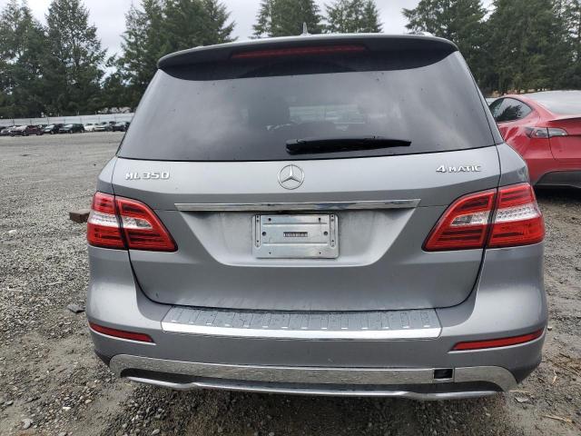 4JGDA5HB9CA026396 - 2012 MERCEDES-BENZ ML 350 4MATIC GRAY photo 6