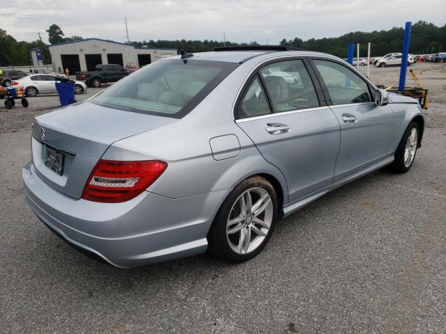 WDDGF4HB1DR272316 - 2013 MERCEDES-BENZ C 250 BLUE photo 4