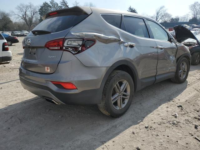 5NMZT3LBXJH076792 - 2018 HYUNDAI SANTA FE S GRAY photo 3