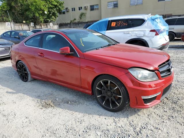 WDDGJ4HB2EG295101 - 2014 MERCEDES-BENZ C 250 RED photo 4