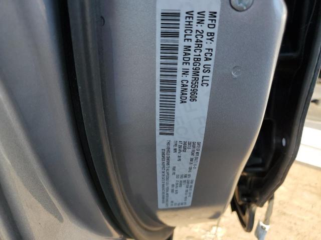 2C4RC1BG9MR559606 - 2021 CHRYSLER PACIFICA TOURING L SILVER photo 12
