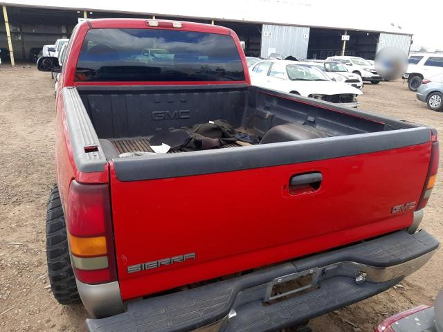 1GTEK19T41E113019 - 2001 GMC NEW SIERRA K1500 RED photo 6