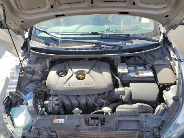 5NPDH4AEXEH455363 - 2014 HYUNDAI ELANTRA SE GRAY photo 11