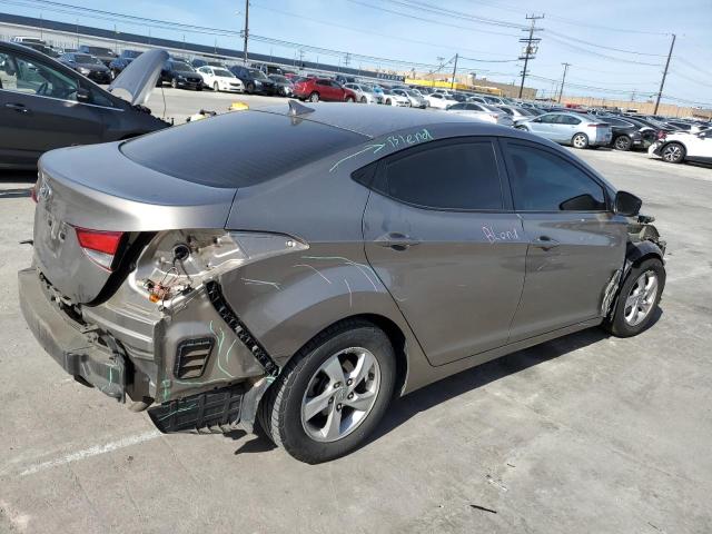 5NPDH4AEXEH455363 - 2014 HYUNDAI ELANTRA SE GRAY photo 3