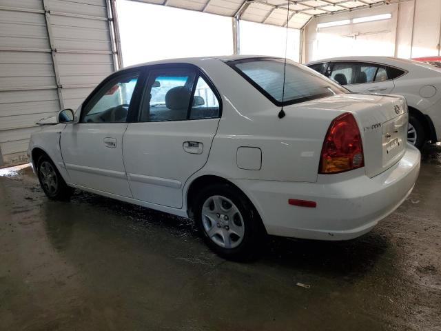 KMHCG45C34U502787 - 2004 HYUNDAI ACCENT GL WHITE photo 2