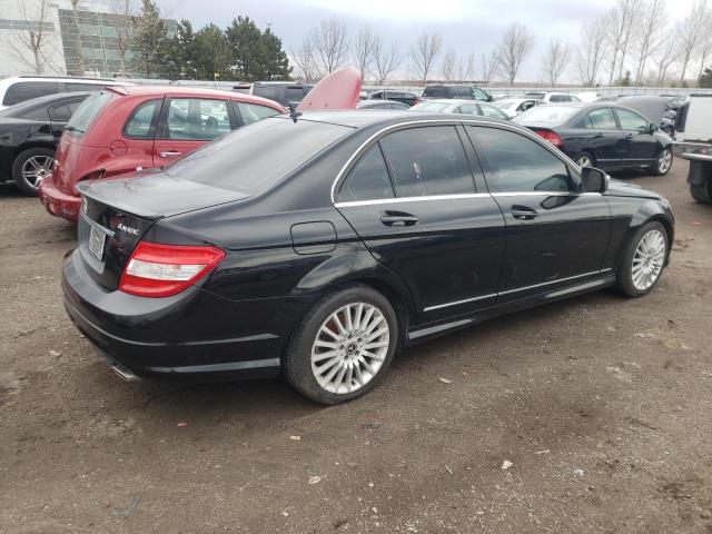 WDDGF85X28F123430 - 2008 MERCEDES-BENZ C 230 4MATIC BLACK photo 3