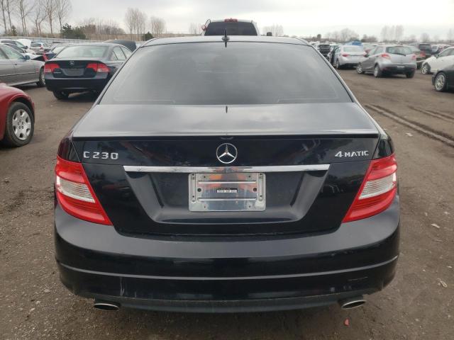 WDDGF85X28F123430 - 2008 MERCEDES-BENZ C 230 4MATIC BLACK photo 6