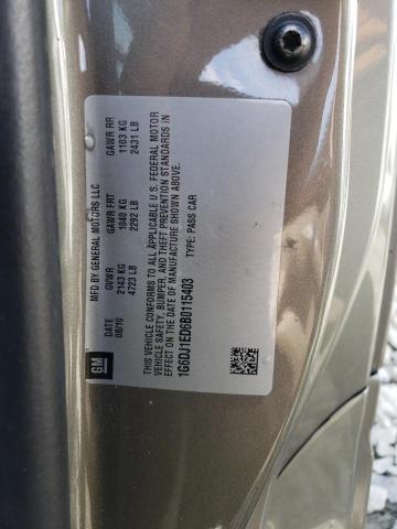 1G6DJ1ED6B0115403 - 2011 CADILLAC CTS PERFORMANCE COLLECTION Зеленый фото 12