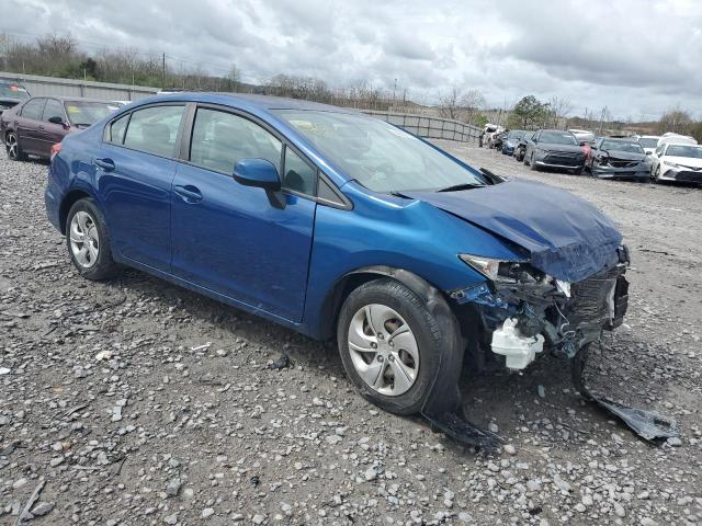 19XFB2F55DE081710 - 2013 HONDA CIVIC LX BLUE photo 4